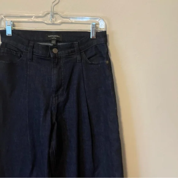 Banana Republic Factory Dark Blue Wide Leg Jeans - Picture 2 of 11